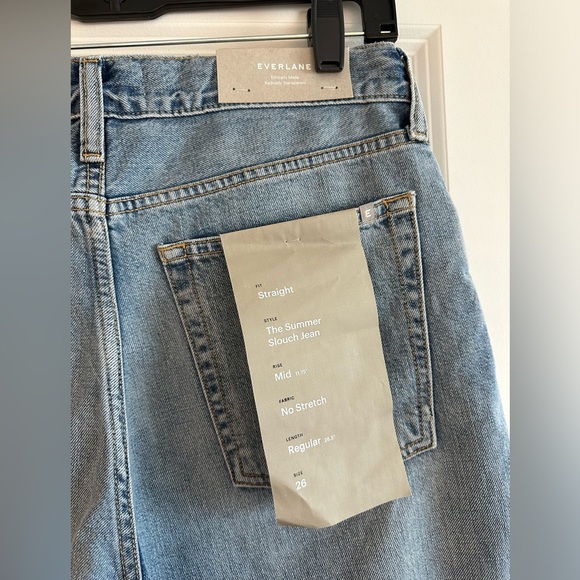 BNWT Everlane Summer Slouch Baggy Jeans Size 26 (fits like size 28) - Picture 4 of 6